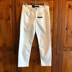Calvin Klein Jeans White Skinny Crop